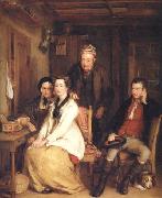 Sir David Wilkie The Refusal from Burns's Song of 'Duncan Gray' Germany oil painting reproduction